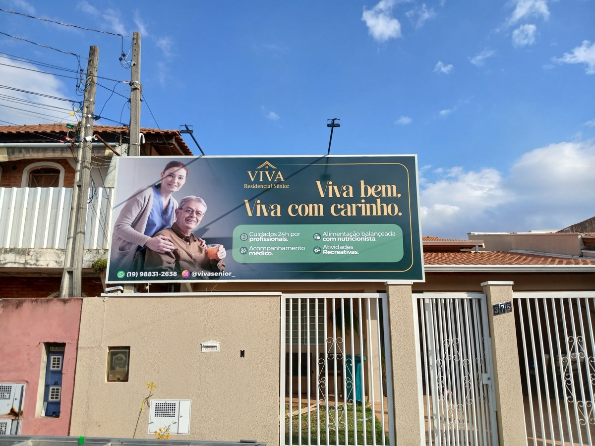 Banner impresso pela AM Projeta